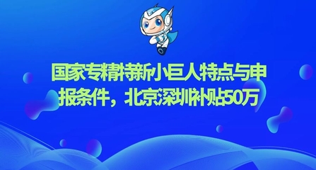 國家專精特新“小巨人”企業(yè)申報(bào)指南 聚焦網(wǎng)絡(luò)科技領(lǐng)域，詳解政策要點(diǎn)與京深50萬補(bǔ)貼